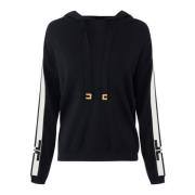 Stijlvolle Gebreide Top voor Vrouwen Elisabetta Franchi , Black , Dame...