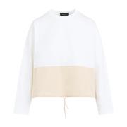 Vanilla Longsleeve T-shirt Fabiana Filippi , White , Dames