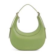 Schoudertas van leer met crossbody band Coccinelle , Green , Dames