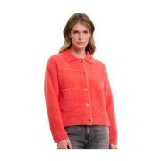 Bubbly Boxy Jacket Rino&Pelle , Red , Dames