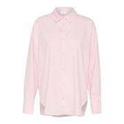 Klassieke Blouse met Strikceintuur Kaffe , Pink , Dames