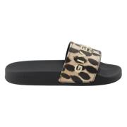 Luipaardprint Slippers Stijlvol Comfortabel Vrouwen Givenchy , Black ,...