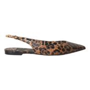 Luipaard Exotische Huid Slingback Schoenen Dolce & Gabbana , Multicolo...