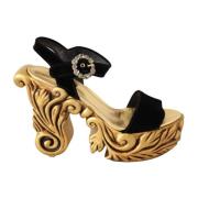 High Heel Sandals Dolce & Gabbana , Black , Dames