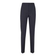 Blauwe Jersey Maatwerk Broek Max Mara Studio , Blue , Dames