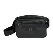 Zwarte Crossbody Reporter Tas voor Heren Hugo Boss , Black , Heren