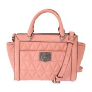 Roze Leren Schoudertas met Goudkleurige Hardware Michael Kors , Pink ,...