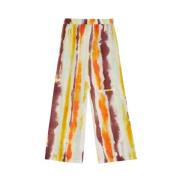 Linnen wijde broek Ottod'Ame , Multicolor , Dames