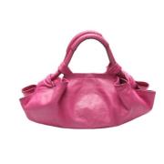 Pre-owned Leather handbags Loewe Pre-owned , Pink , Dames