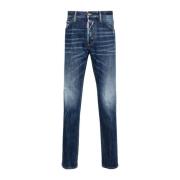 5 Pocket Pants Dsquared2 , Blue , Heren