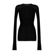 Geribbelde top Rick Owens , Black , Dames