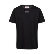 Kortemouw T-shirt van katoenen jersey Iceberg , Black , Heren