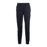 Navy Blue Gebreide Trainingsbroek Lacoste , Blue , Heren