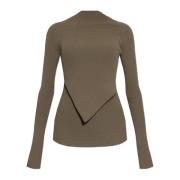 Geribbelde top Babel Rick Owens , Brown , Dames