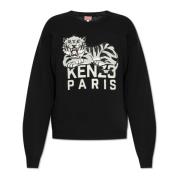 Trui met geborduurd logo Kenzo , Black , Heren