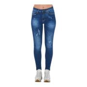 Tijdloze Denim Jeans - Verfijnde Stijl Frankie Morello , Blue , Dames