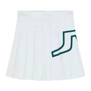 Witte Rok met Elastische Tailleband J.Lindeberg , White , Dames