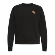 Sweatshirt met bedrukt logo Kenzo , Black , Heren