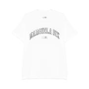 Witte Crew Neck T-shirt MM6 Maison Margiela , White , Heren