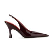 Bourgondisch Leren Elsa Pumps 9cm Hak Stella McCartney , Red , Dames