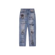 Heldere Blauwe Jeans met Stijlvol Ontwerp Barrow , Blue , Dames