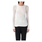 Dubbel Langemouw T-shirt Jil Sander , White , Dames