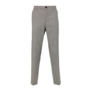 Klassieke Houndstooth Broek voor Heren Hugo Boss , Gray , Heren