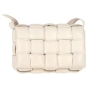 Pre-owned Leather shoulder-bags Bottega Veneta Vintage , White , Dames