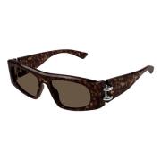 Stijlvolle zonnebril Am0471S Alexander McQueen , Brown , Unisex