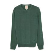 Groene Gebreide Trui voor Mannen Woolrich , Green , Heren