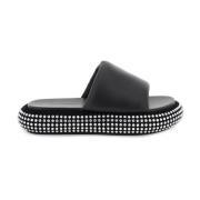 Crystal Bumper Slides JW Anderson , Black , Dames