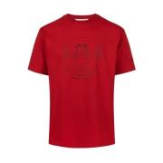 T-shirt met Vitruviaans Garfield-print Iceberg , Red , Heren