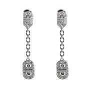 Pre-owned White Gold earrings Bvlgari Vintage , White , Dames