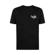 Staggered Logo T-shirt Zwart Amiri , Black , Heren