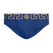 Slips met logo Versace , Blue , Heren