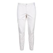 Polyester Katoenen Broek At.P.Co , White , Heren