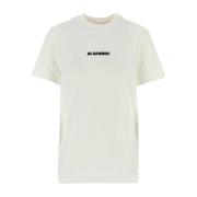 Klassiek Wit Katoenen T-Shirt Jil Sander , White , Dames