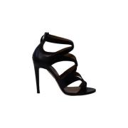 Pre-owned Leather heels Aquazzura Pre-owned , Black , Dames