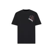 Zwarte Katoenen T-shirt met G Patch Givenchy , Black , Heren