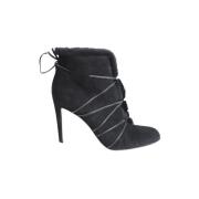 Pre-owned Suede boots Gianvito Rossi Pre-owned , Black , Dames