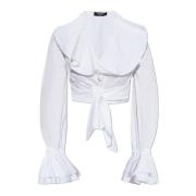 Korte Shirt Balmain , White , Dames