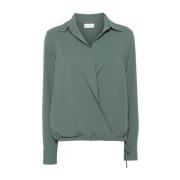 Shirt met Wikkelvoorkant en Koordjes Dries Van Noten , Green , Dames