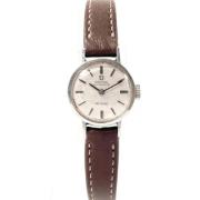 Pre-owned Leather watches Omega Vintage , Gray , Dames