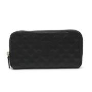 Pre-owned Leather wallets Chanel Vintage , Black , Dames