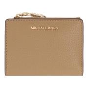 Korrelig leren portemonnee met drukknoopsluiting Michael Kors , Beige ...