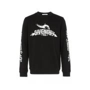 Zwart Sweatshirt met Logo Print Givenchy , Black , Heren