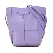 Pre-owned Leather shoulder-bags Bottega Veneta Vintage , Purple , Dame...