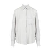 Viscose shirt met slangenontwerp Iceberg , Gray , Dames