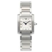 Pre-owned Glass watches Cartier Vintage , Gray , Dames