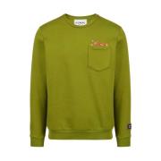 Sweatshirt met Yogi-print Iceberg , Green , Heren